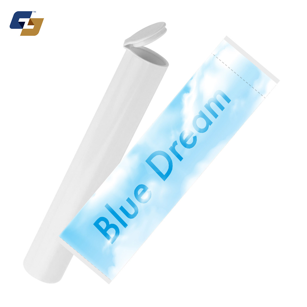 Blue Dream Strain Sleeve Labels & Pre Roll Tubes | Free Shipping