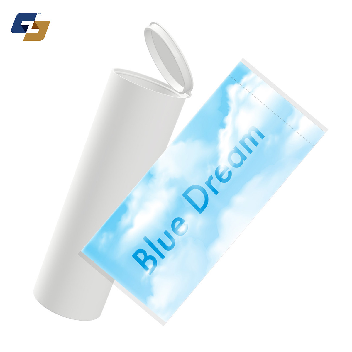 Blue Dream Strain Sleeve Labels & Pre Roll Tubes | Free Shipping