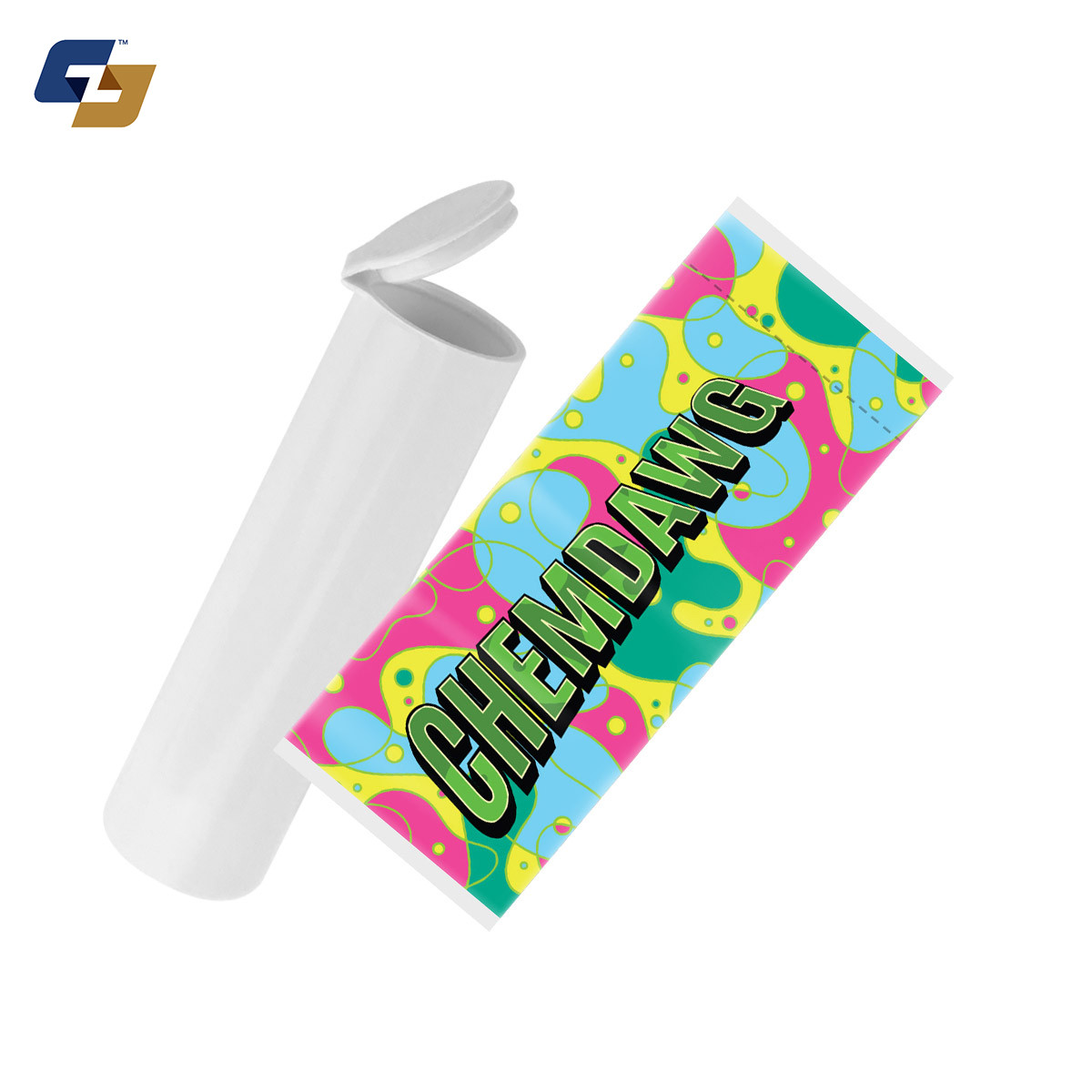 Chemdawg Strain Sleeve Labels and Pre Roll Tubes | Free Shipping