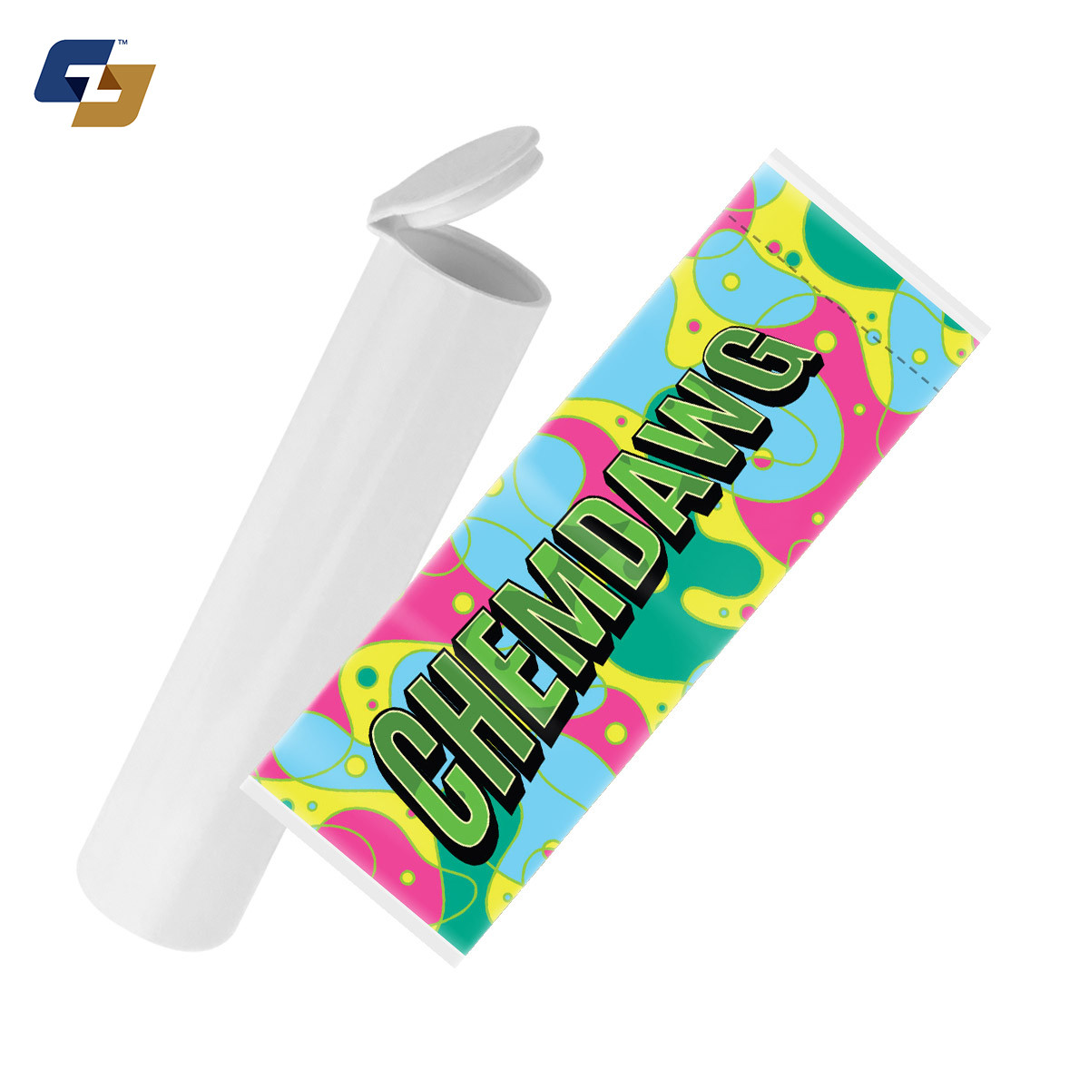 Chemdawg Strain Sleeve Labels and Pre Roll Tubes | Free Shipping
