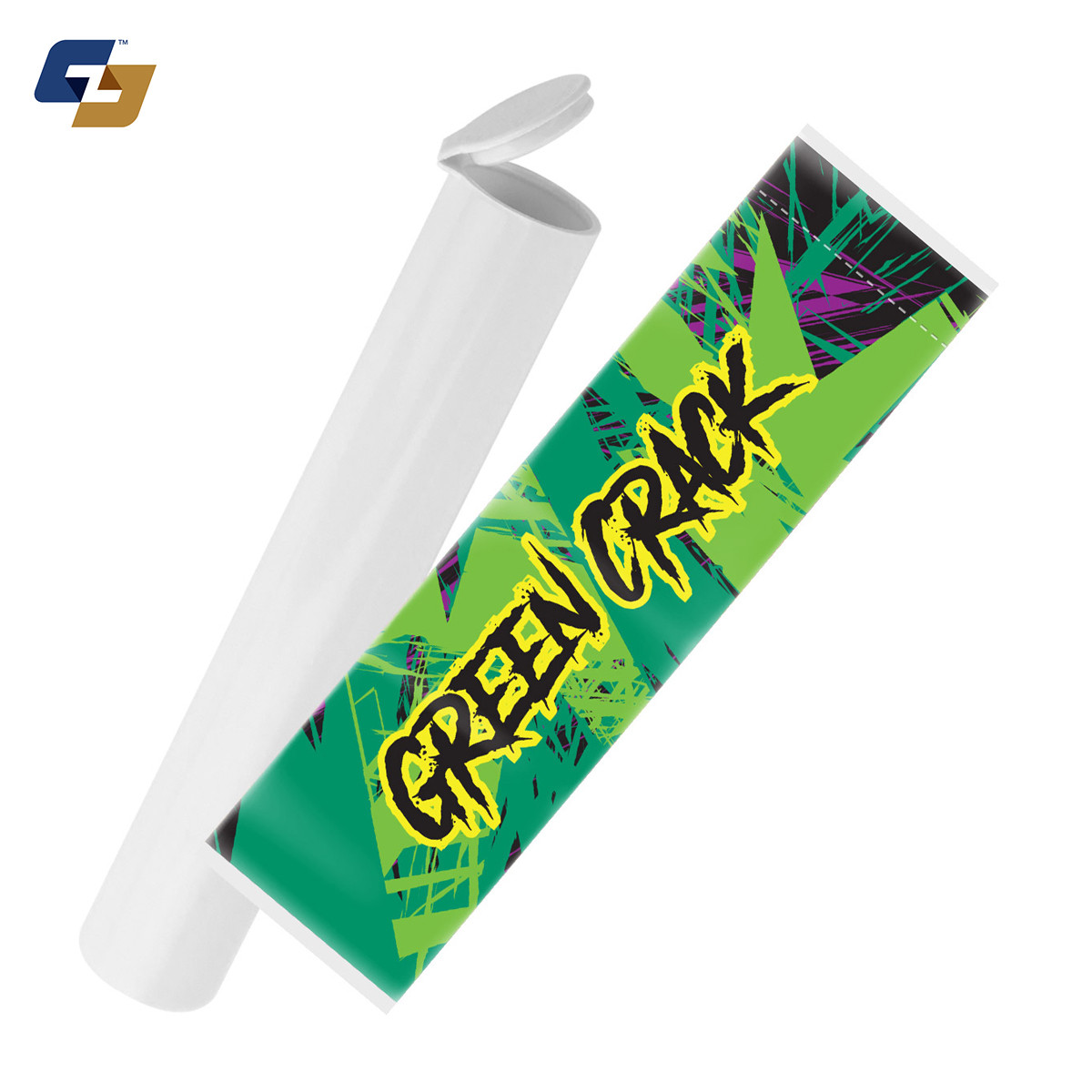 Green Crack Strain Sleeve Labels and Pre Roll Tubes | Free Shipping