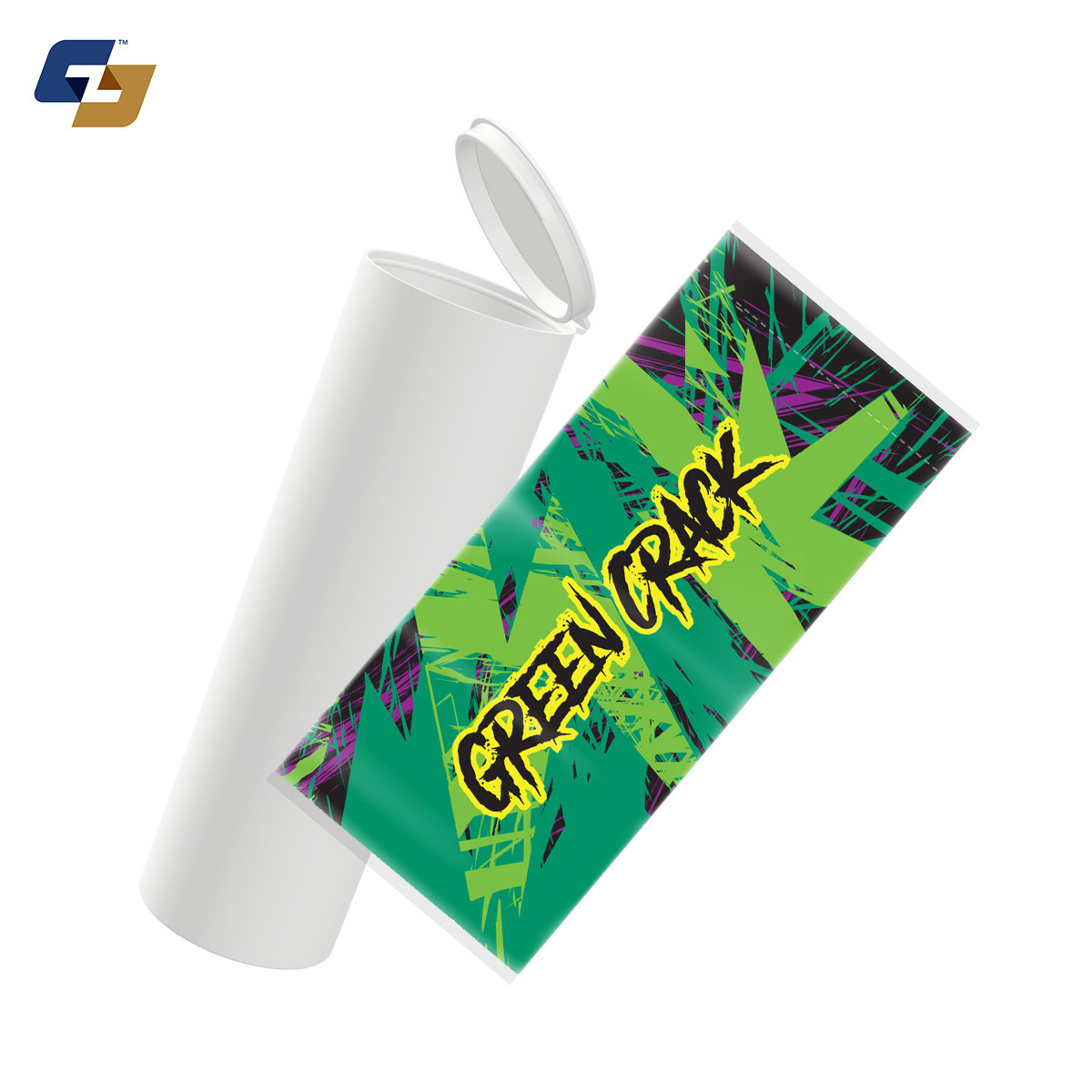 Green Crack Strain Sleeve Labels and Pre Roll Tubes | Free Shipping