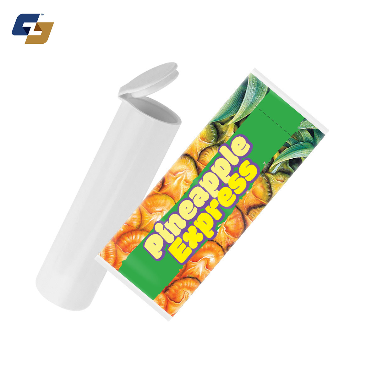 Pineapple Express Strain Labels & Pre Roll Tubes | Free Shipping