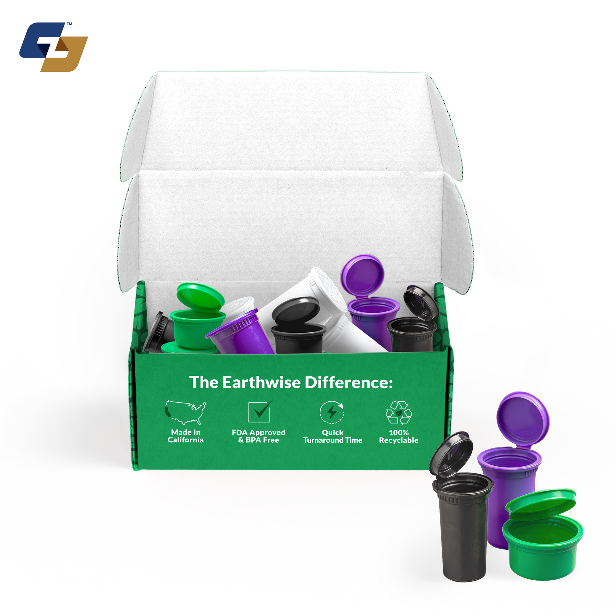 Sample Pack - Child Resistant Pop Top Bottles & Container