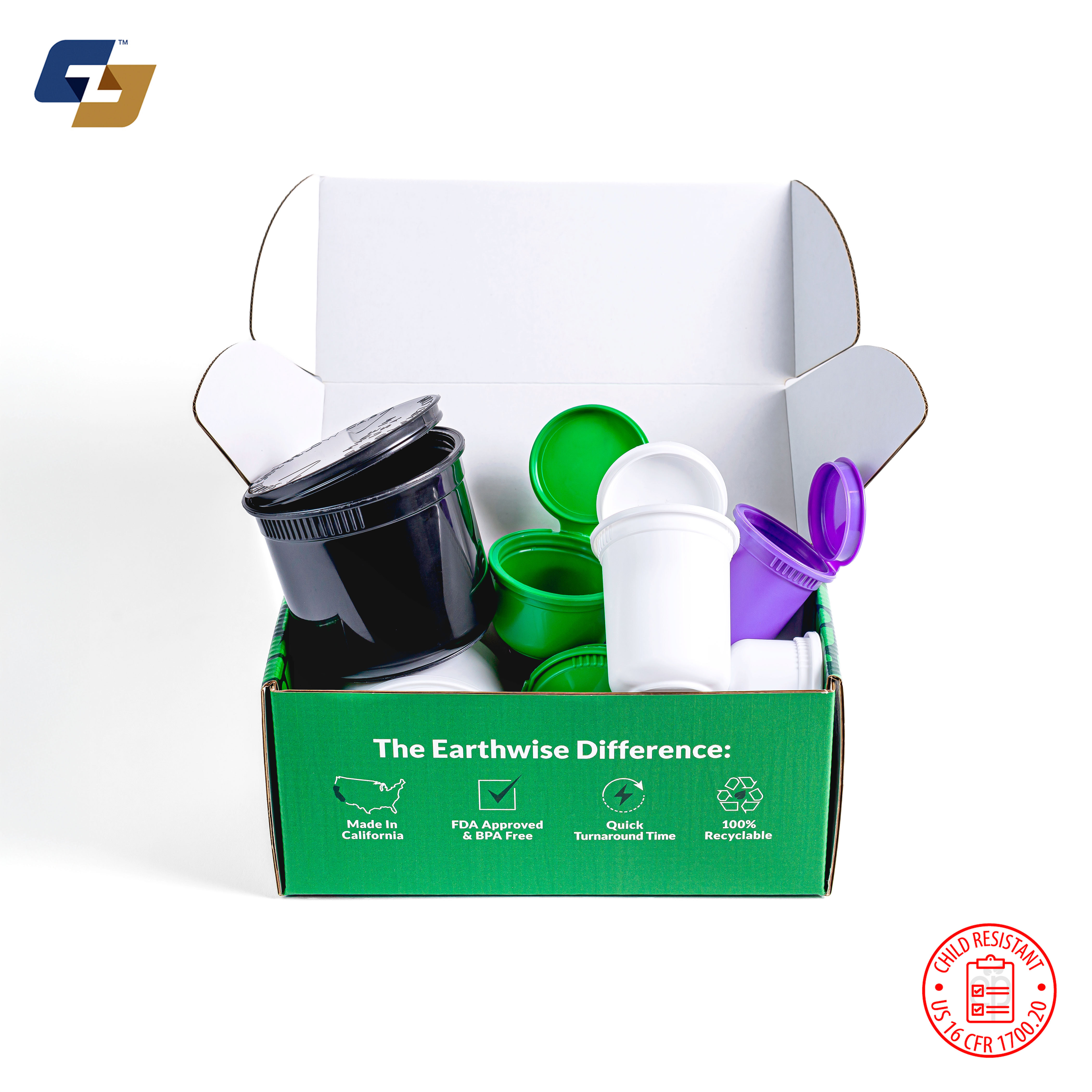 Sample Pack - Child Resistant Pop Top Bottles & Container