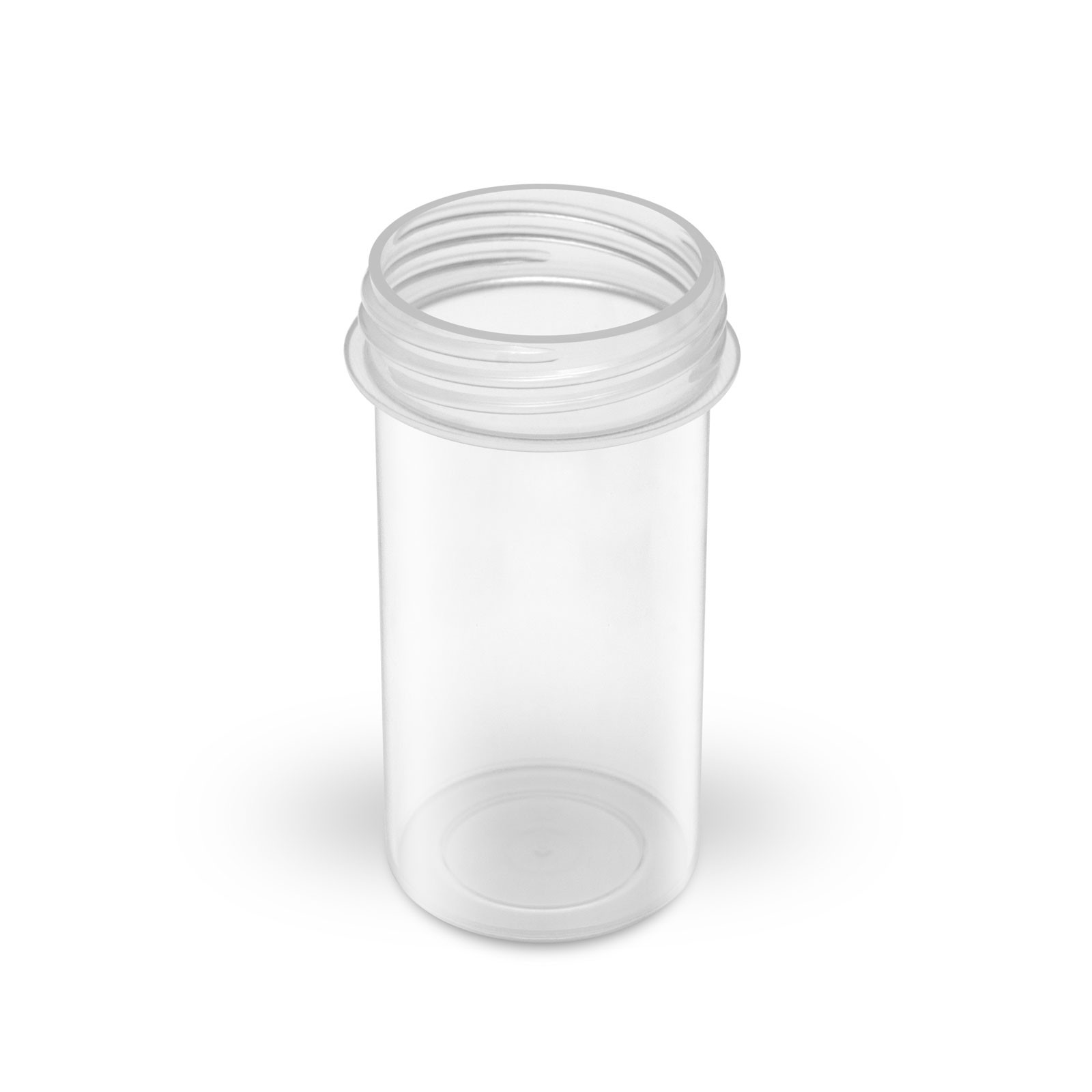 11 Dram Child Resistant Push & Turn Capsule Containers - Clear - 1100 Qty.