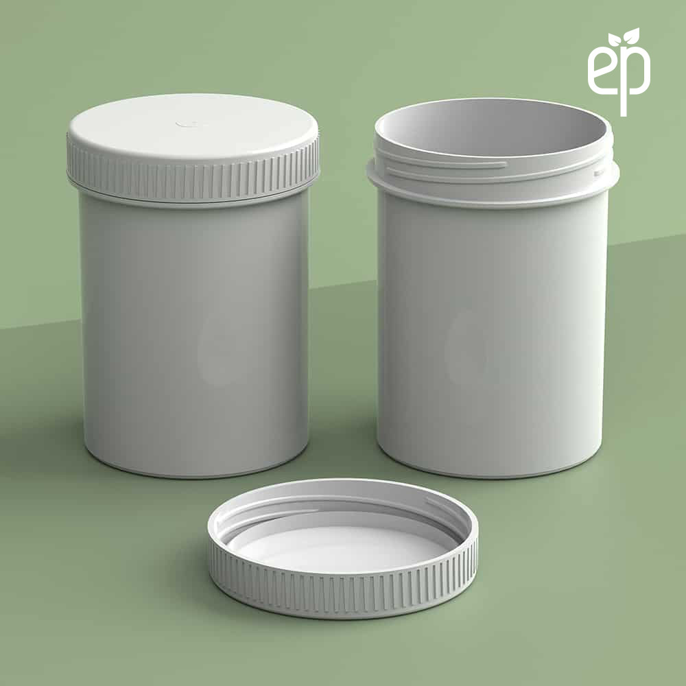 30 Dram Plant-Based Jar and Cap White - 2500 Qty.