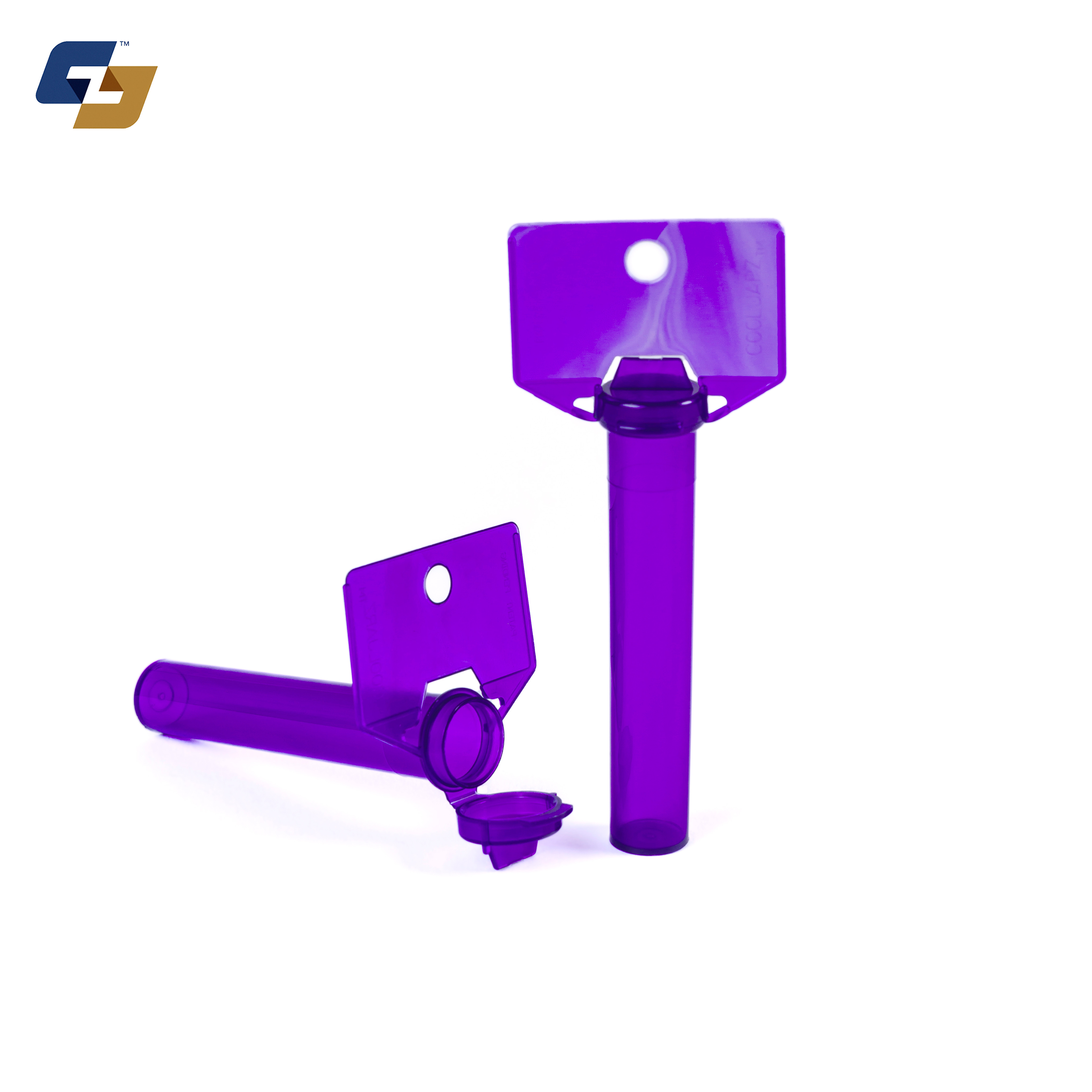 92mm Hinged Lid Hydration Drink Powder Tube with Hang-Tab - 1500 Quantity