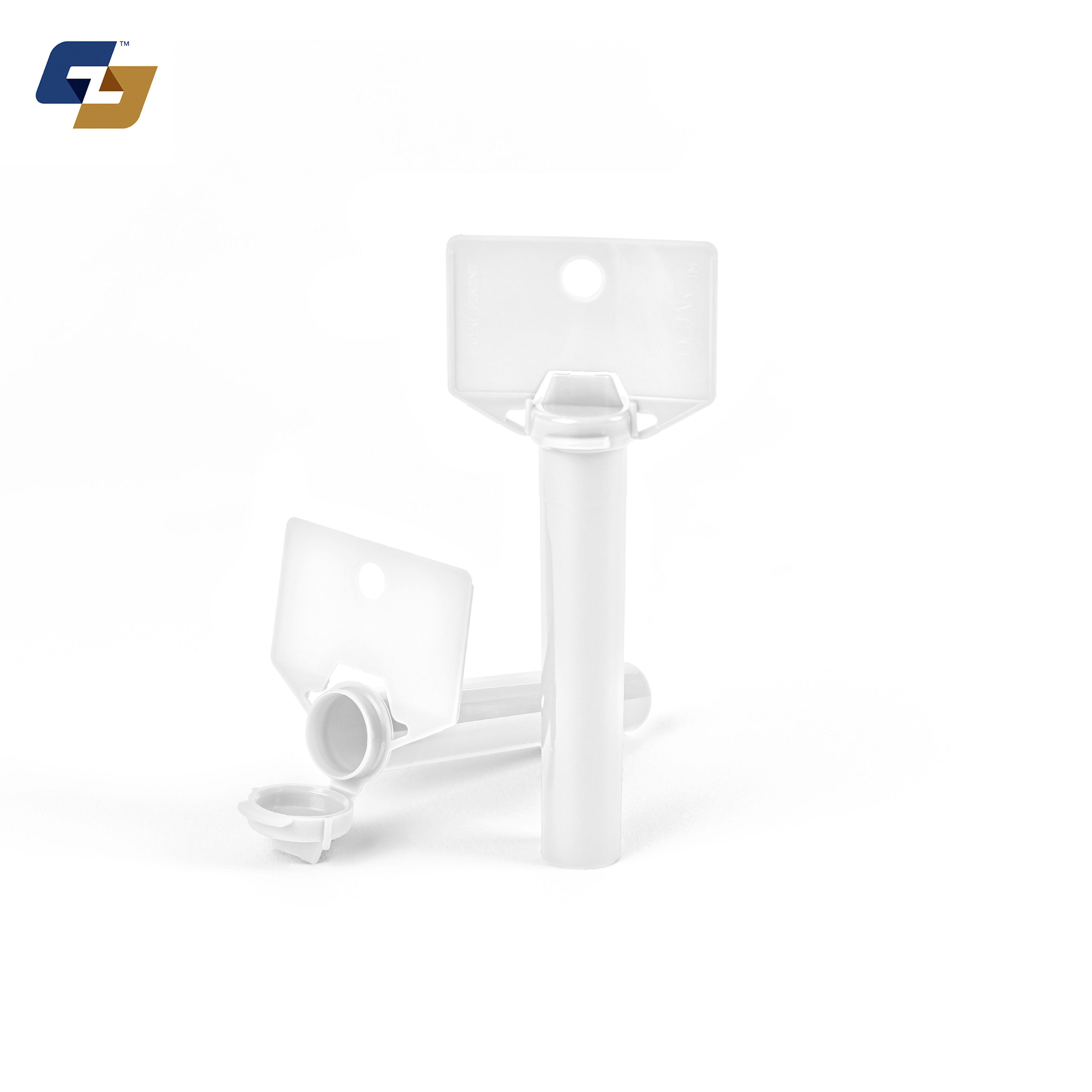 92mm Hinged Lid Hydration Drink Powder Tube with Hang-Tab - 1500 Quantity