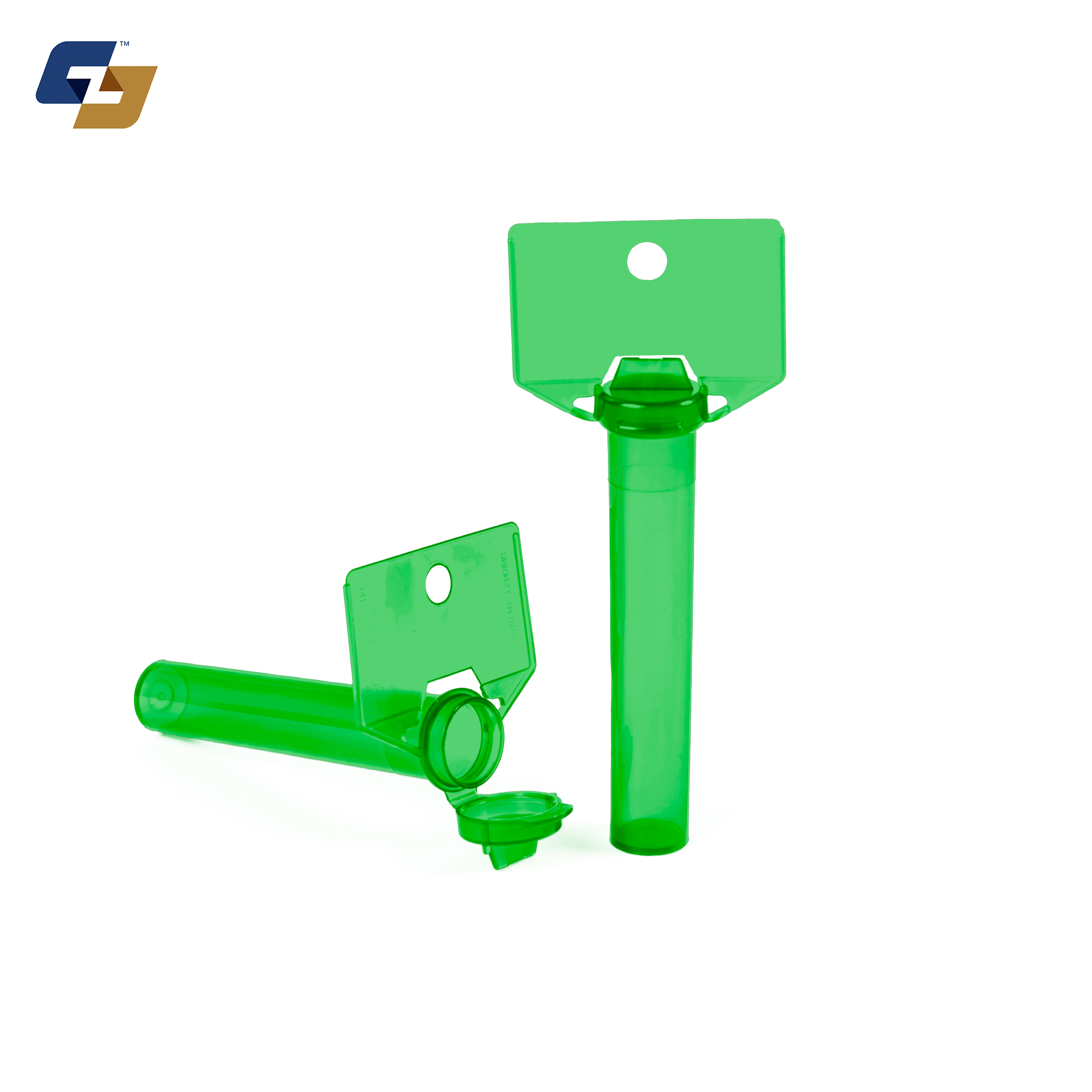92mm Hinged Lid Hydration Drink Powder Tube with Hang-Tab - 1500 Quantity