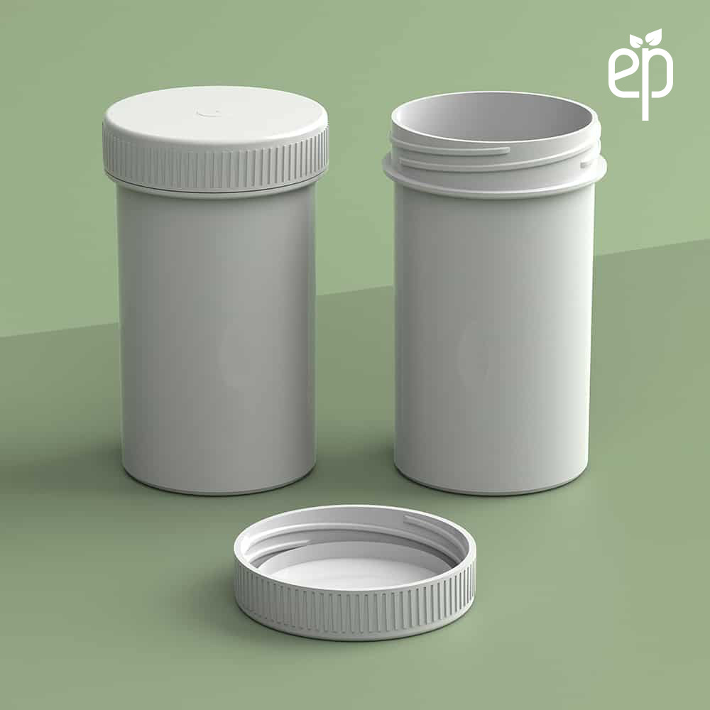 19 Dram Plant-Based Jar and Cap White - 2500 Qty.