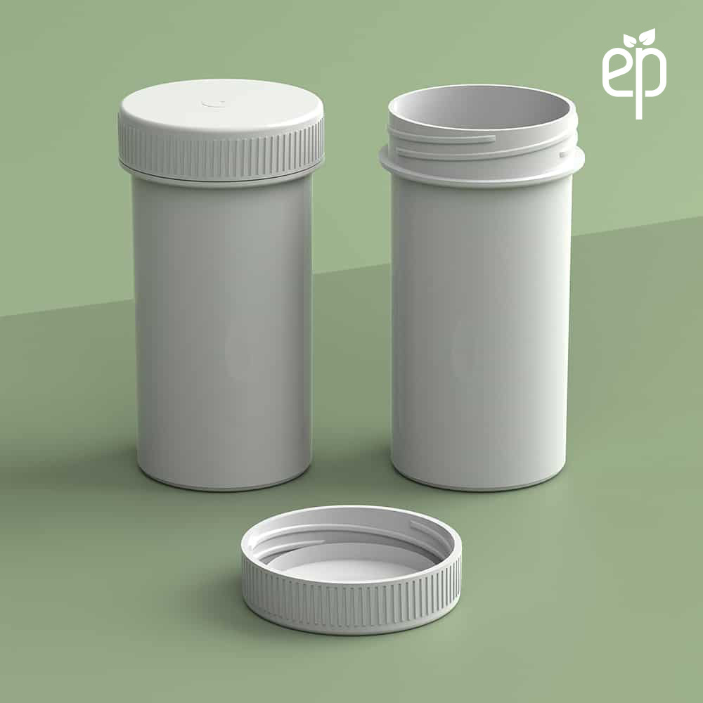 13 Dram Plant-Based Jar and Cap White - 2500 Qty.