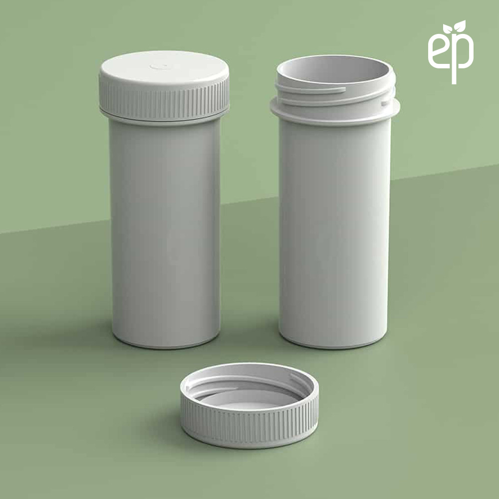 11 Dram Plant-Based Jar and Cap White - 2500 Qty.