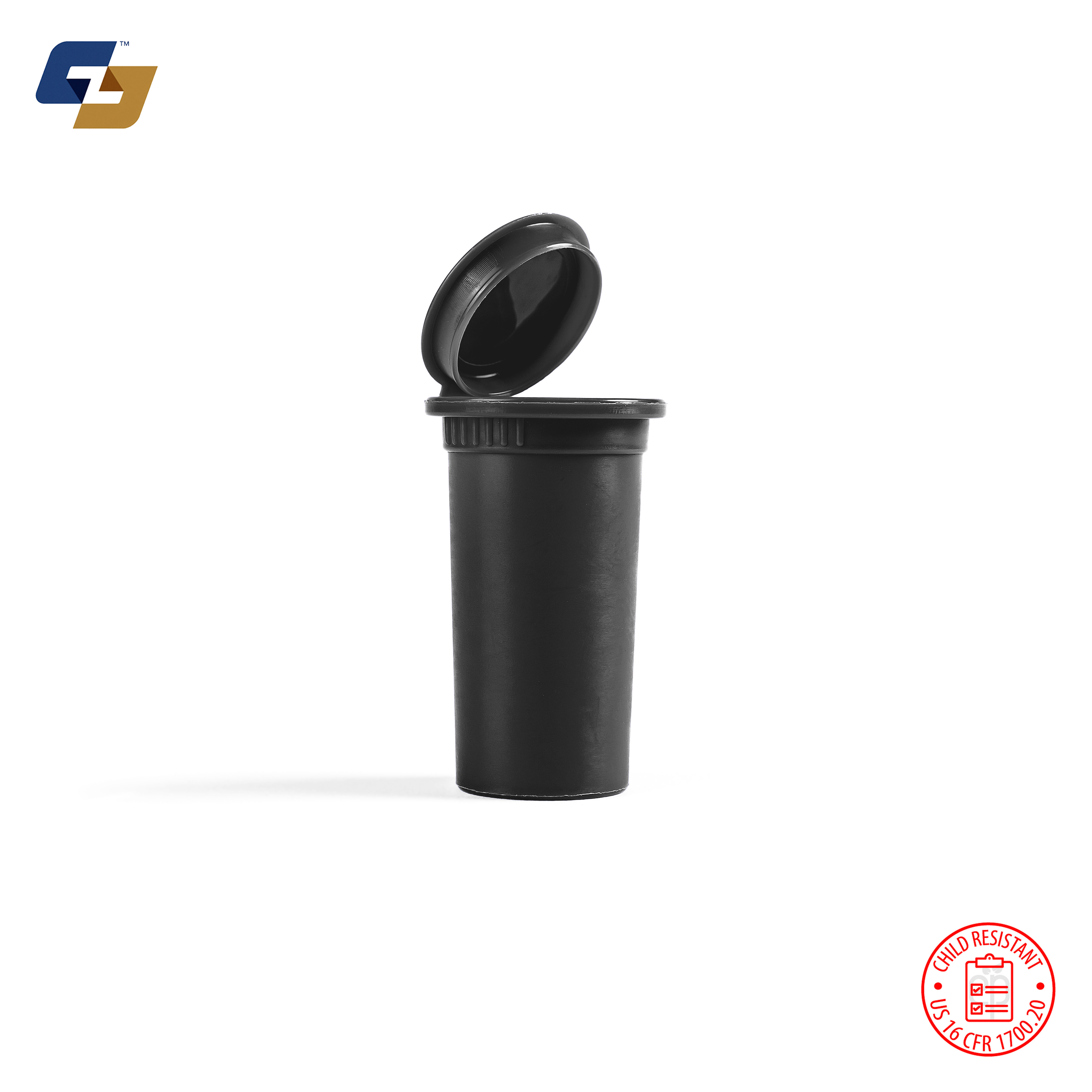 13 Dram Child Resistant Pop Top Bottles - 600 Qty.