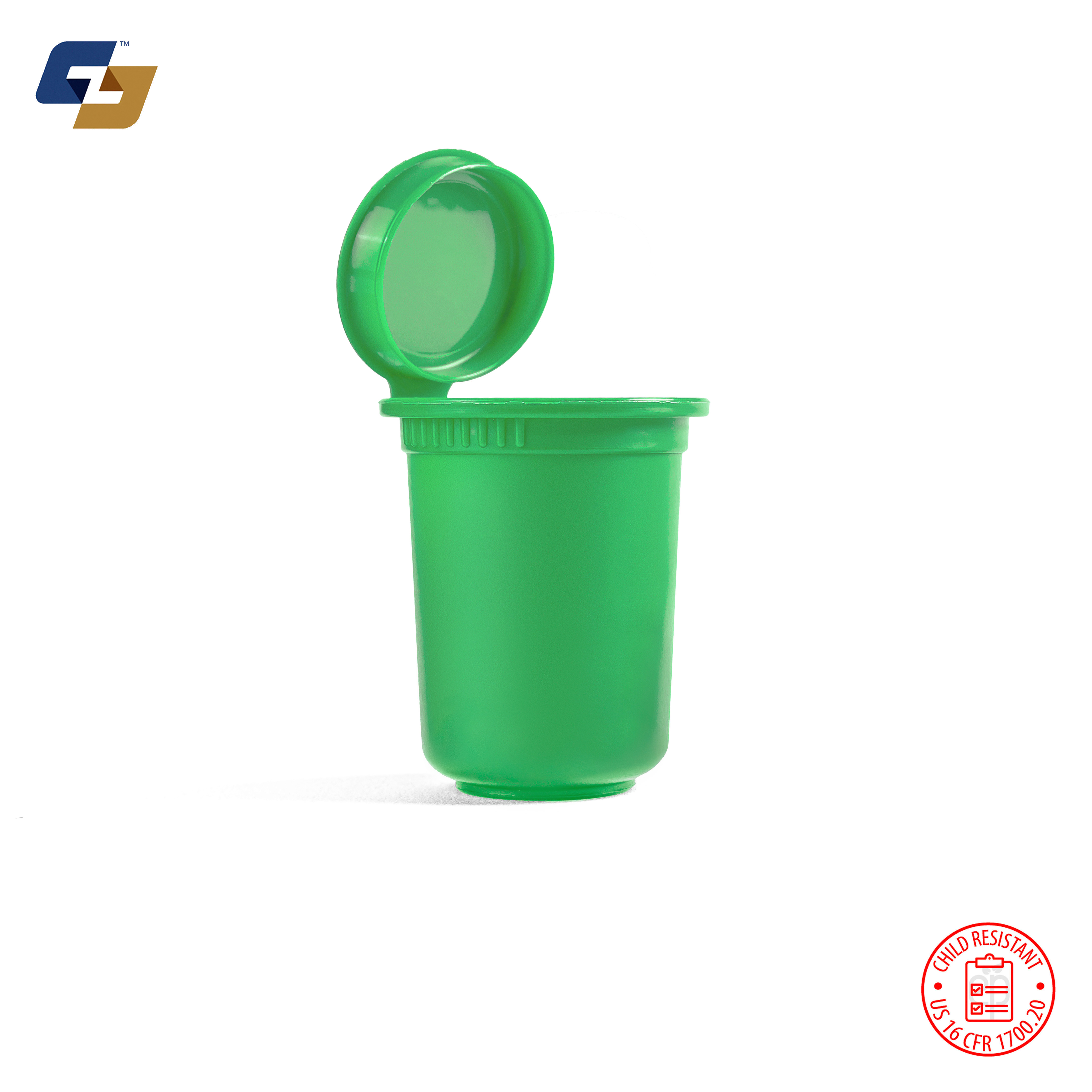30 Dram Opaque Child Resistant Pop Top Bottles - 300 Quantity