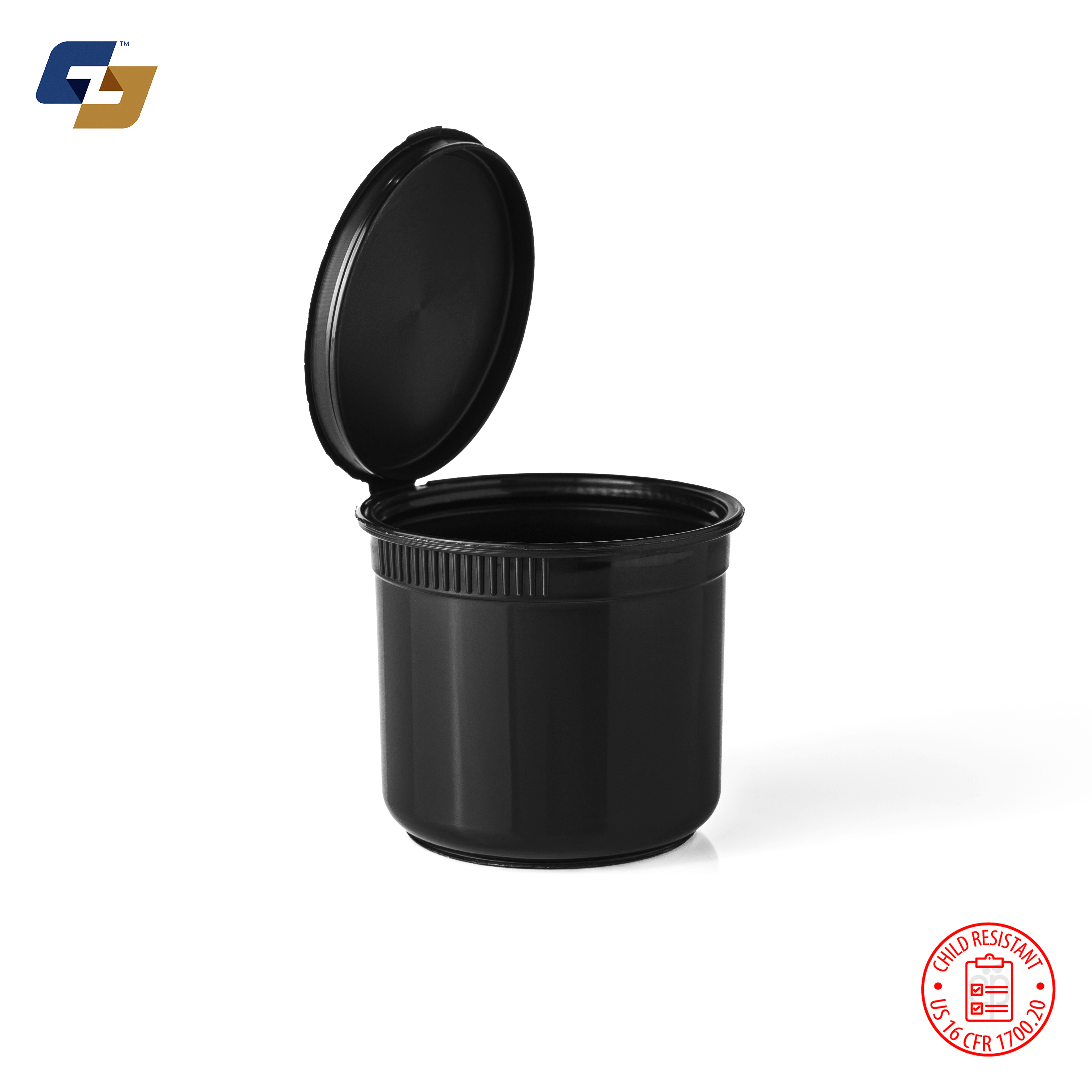 60 Dram (1/2 Ounce) Child Resistant Pop Top Jars - 100 Qty.