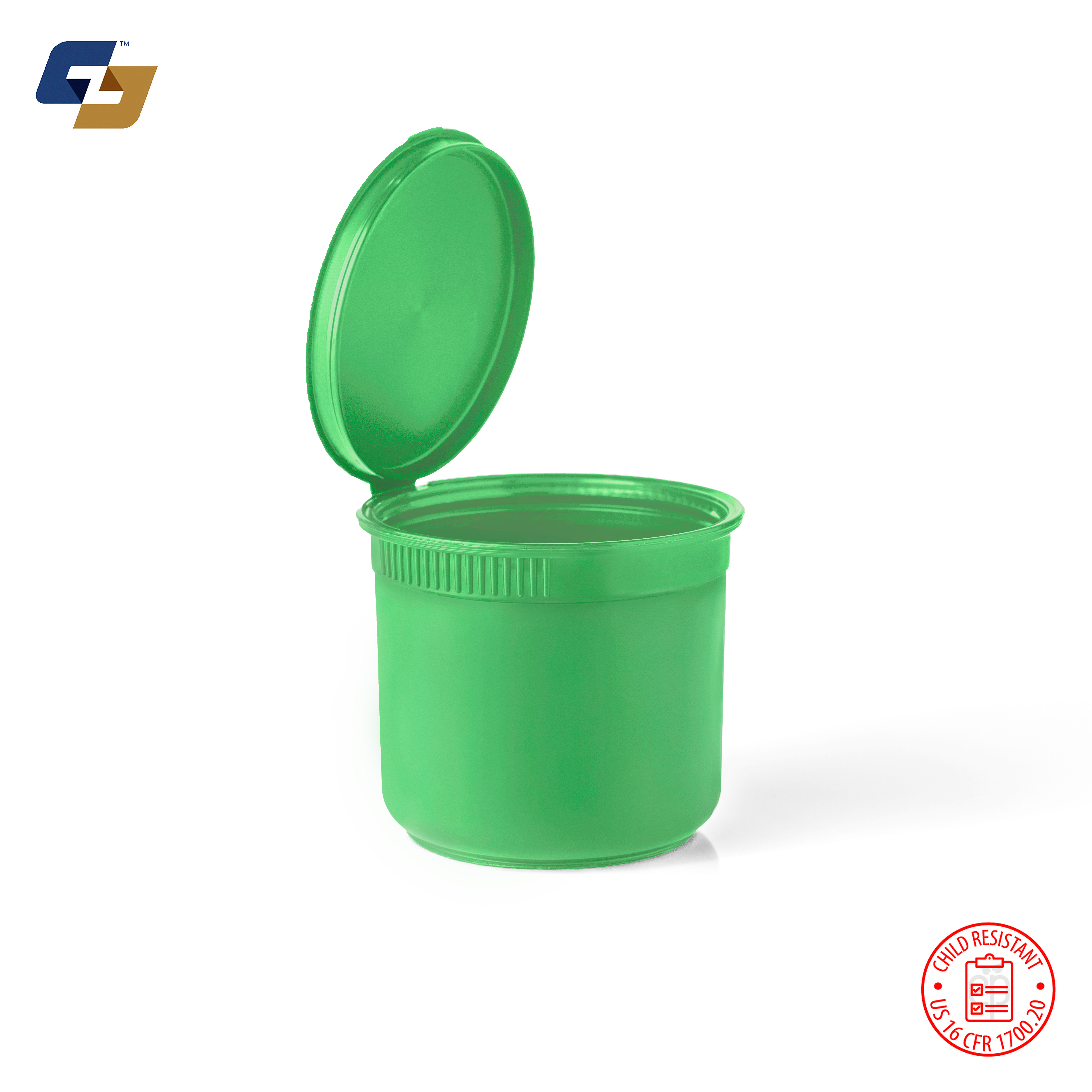 60 Dram (1/2 Ounce) Child Resistant Pop Top Jars - 100 Qty.