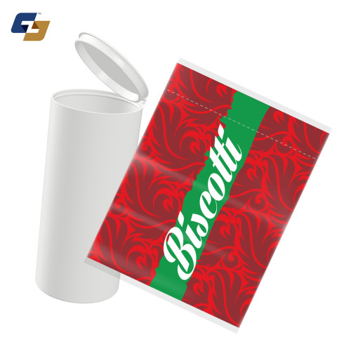 Biscotti Strain Sleeve Labels and Pre Roll Tubes | Free Shipping