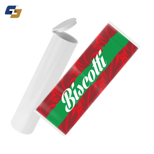 Biscotti Strain Sleeve Labels and Pre Roll Tubes | Free Shipping