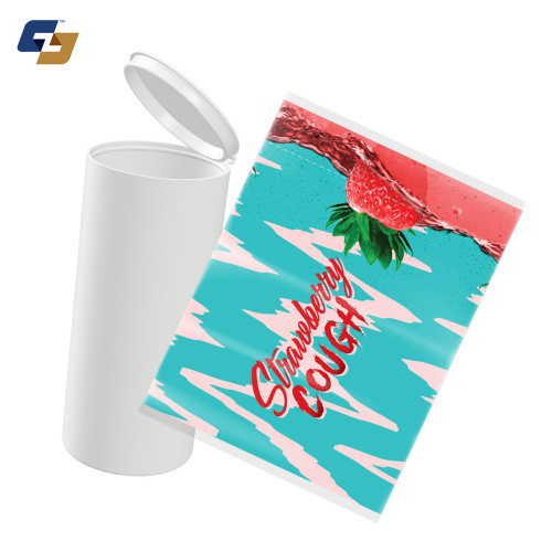Strawberry Cough Strain Labels and Pre Roll Tubes | Free Shipping