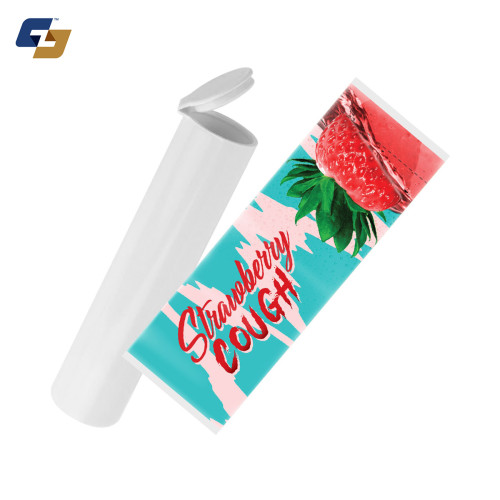 Strawberry Cough Strain Labels and Pre Roll Tubes | Free Shipping