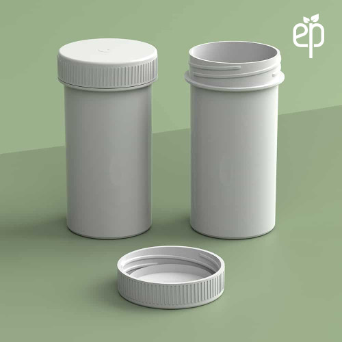 13 Dram Plant-Based Jar and Cap White - 2500 Qty.
