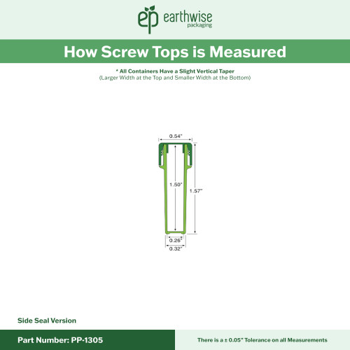 1ml Plastic Seed Vials - 2500 Qty.