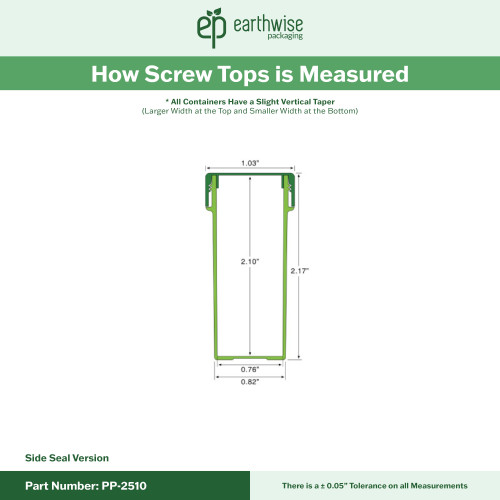 6 Dram Herbal Blend Vials with Caps - 2500 Qty.