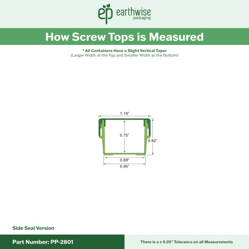 5ml Plastic Screw Top Concentrate Containers with Caps - 2500 Qty.